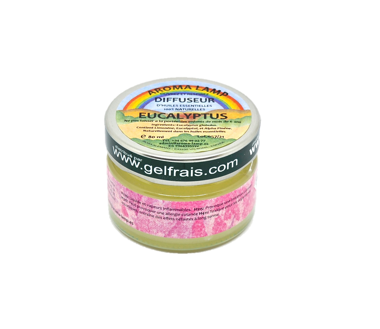 Gel Frais - Aromathérapie - Diffuseur d'huiles essentielles Eucalyptus